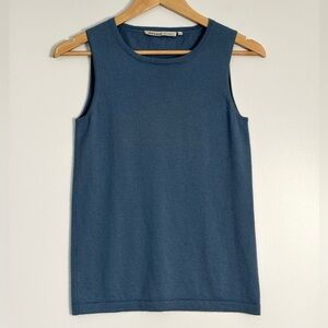 Black Goat 100% Cashmere Sweater Tank Sleeveless Women’s Size S Preppy Casual